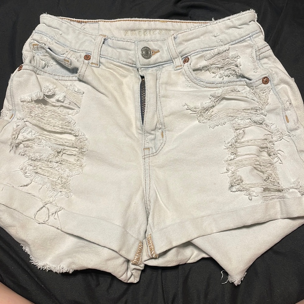 american eagle stretch shorts size 2